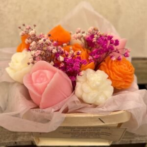 Bouquet fondants et mini bougies - Parfum fleur de cerisier