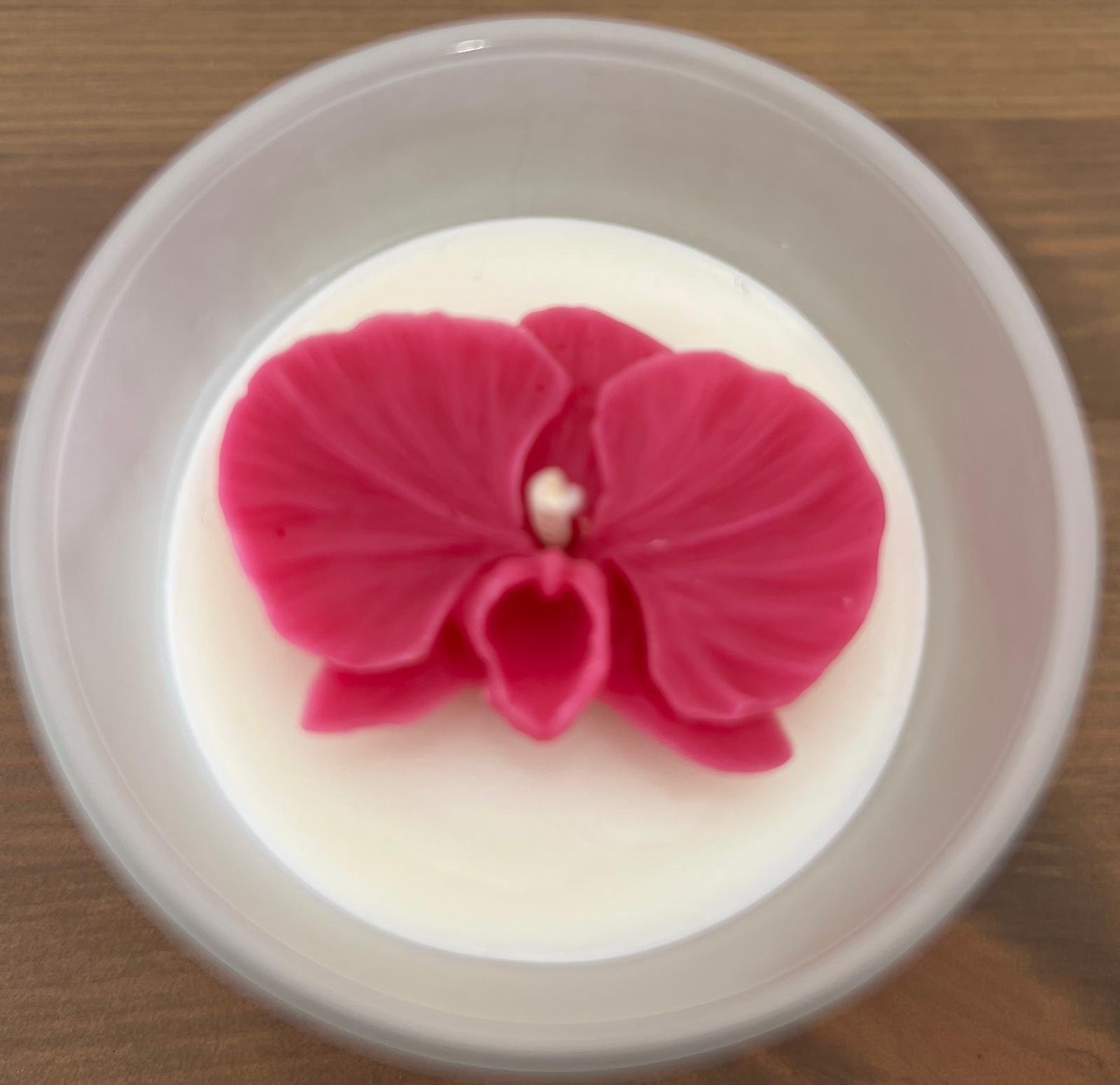 Bougie M contenant verre dépoli avec couvercle en bois